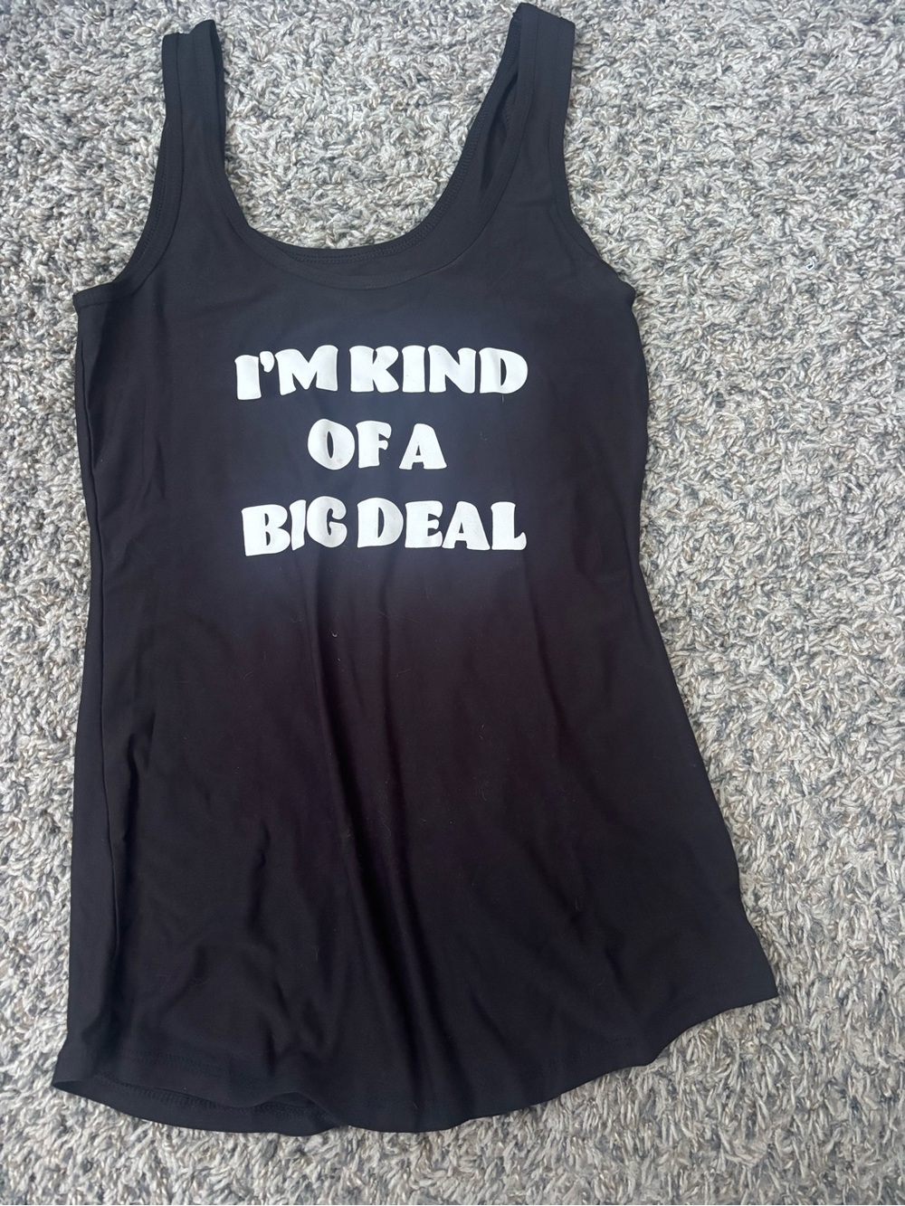 Black Graphic Tank Top - "I'm Kind of a Big Deal"